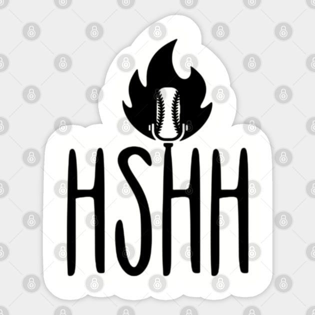 HSHH Alternate Logo - BLACK Sticker by Half Street High Heat